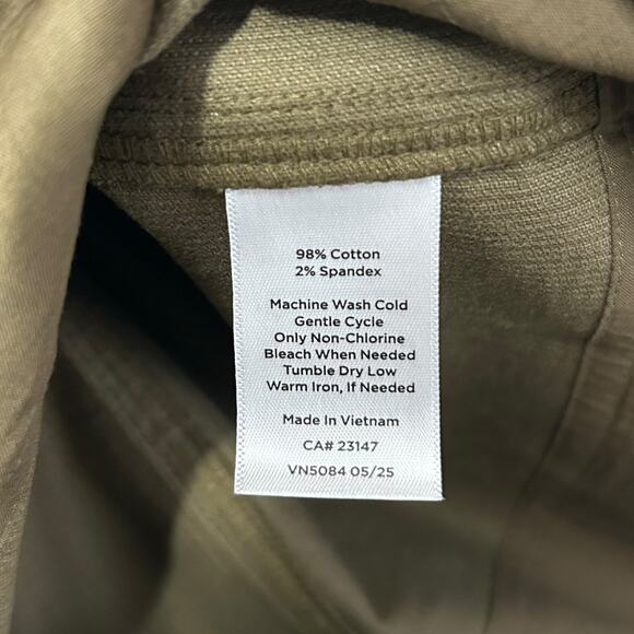 Talbots Corduroy Fit & Flare Midi Skirt Women's Sz 4 Seaweed Equestrian Cottage - Picture 6 of 7